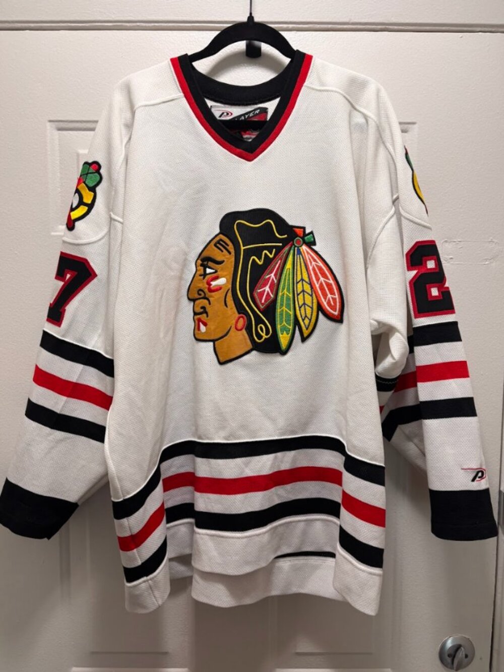 90s Pro Player Jeremy Roenick Chicago Blackhawks Jersey, XL